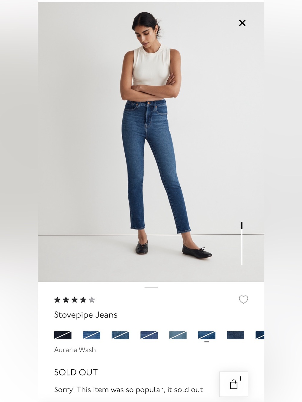 Madewell Blue Denim Skinny Jeans